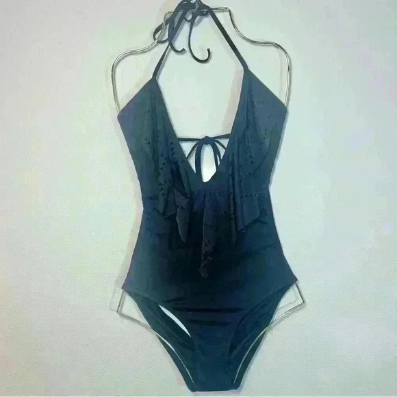 L*Space Women’s Sunsetter Monkini in Black Size 8 - Picture 4 of 13